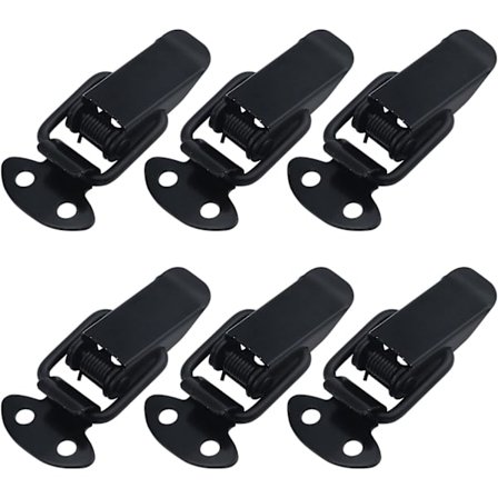 Liten fjäderlås spänne för trälådor med montering