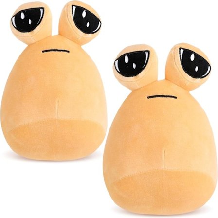 2 stk. Pou-bamser, Alien Pou-bamse, My Pet Alien-bamse, 22 cm/8,8 tommer, Kawaii Alien-bamse, blødt Alien-bamse, bamsedyr, legetøj