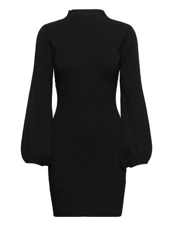 Amira Mini Dress Dresses Knitted Dresses Svart Love Lolita