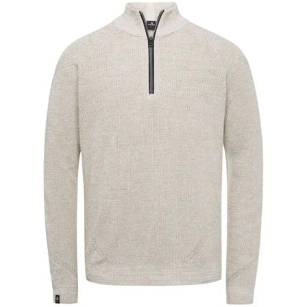 Vanguard, Vanguard Trui Knitted Half Zip Beige Beige, Heren, Maat:L,Katoen