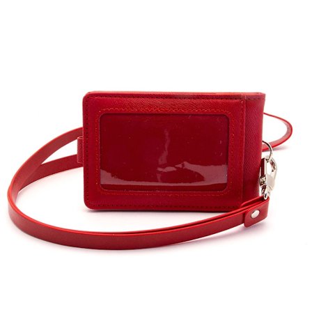 Sammenfoldelig solid ID-holder / kortholder + lang rem - Vælg farve