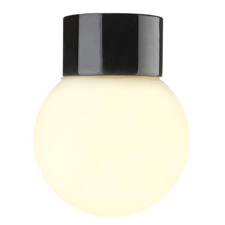 Ifö Electric 6041-800-16 Takarmatur matt, rak, IP54, LED Svart, Belysning