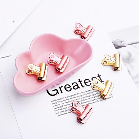 30 stk 25mm metall oksehode klips fjærklips kontorrekvisita