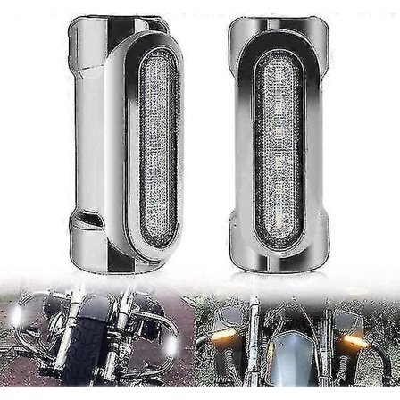 2-pak Motorcykel Highway Bar Lys Switchback Kørelys Crash Bar Lys Motorcykel Kørelys Blinklys