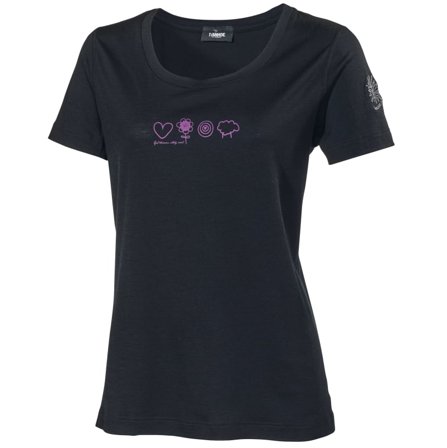 Ivanhoe Women's Underwool Meja Symbols Women short-sleeved sweaters Black 42