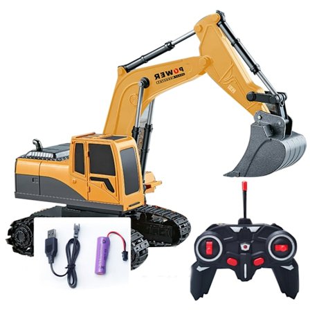 RC Kaivinkone Lelu Joustava Varsi Kaivaminen Paksu Tela Simulaatio Lasten Rakennus Ulkoleikki