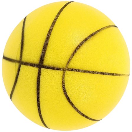 Tyst hoppboll liten elastisk boll praktisk tyst elastisk boll lätt inomhusbasketboll (18.00X18.00X18.00CM, flerfärgad)