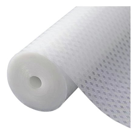 Skridsikker Hyldebeskytter til Køkkenskabe, Fødevaregodkendt, Let at Klippe, Rengøre, Vandtæt Skuffeindsats, Beskytter Overflader, Skabsbeklædning