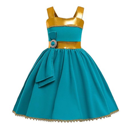 Merida Cosplay Girls Hihaton Swing Prinsessa Mekko Juhla Fancy Pukeutumisasu