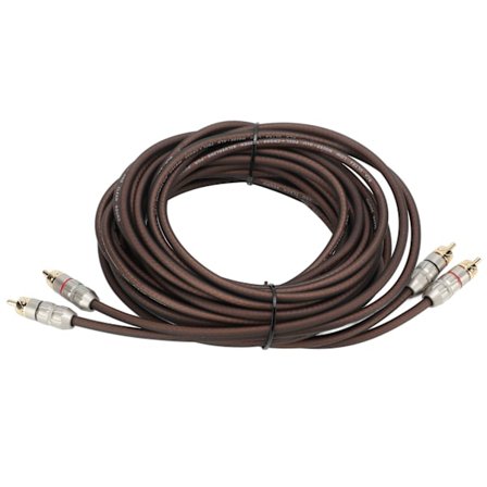 5m RCA-kabel til bil 2 han til 2 han silikonegummi kobberledning til subwoofere stereosystem