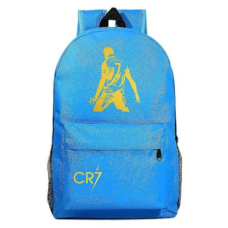 Cr7 Ryggsäck USB-laddning för pojkar och flickor, Laptop skolväskor med stöldskyddslås, Rese-Mochila