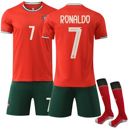 Hot 2025 Portugal Hjemmefotballdrakter Sett 2025-2026 Fotballklær Nr. 7 Cristiano Ronaldo 2025-2026