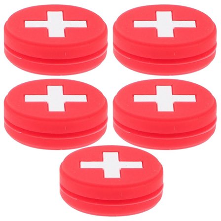 5 stk. Racket Vibrasjonsdempere Nasjonalt Sveitsisk Flagg Design Tennis Racket Støtdemper