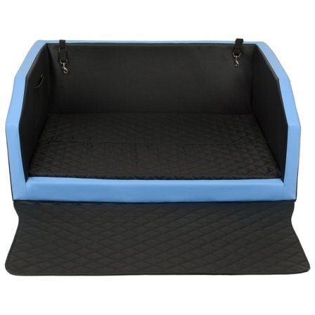 PQP Hundsäng Transport - Karo - 100x70 Cm - Svart/Blå - Litenleker