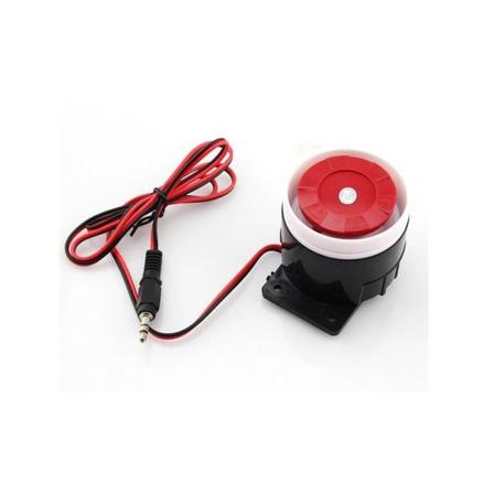Mini rød ledningssirene lydsystem alarmlyd for hjem sikkerhed sirene 120dB DC 12V lydsystem alarm