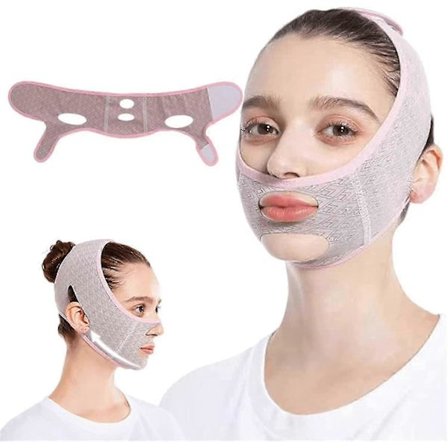 Beauty Face Sculpting Sleep Mask, Gjenbrukbare V Line Formende Masker, V Line Løftende Maske Ansikts Slankende Stropp - Dobbelthake Reduserer 