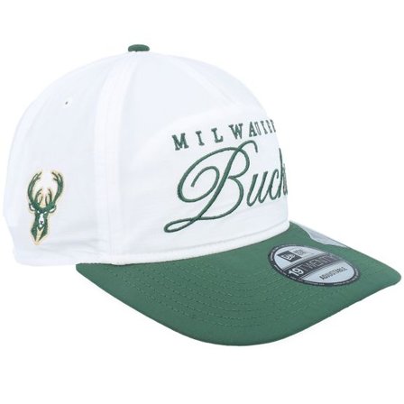 New Era - NBA Vit adjustable Keps - Milwaukee Bucks NBA Draft 19TWENTY Golfer White/Green A-Frame @ Hatstore