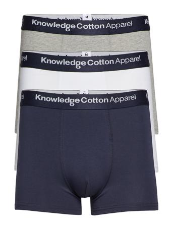 3-Pack Underwear - Gots/Vegan Boksershorts Multi/mønstret Knowledge Cotton Apparel