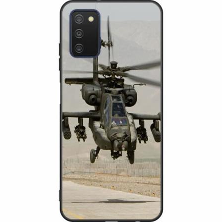 Samsung Galaxy A03s Svart Skal Ah-64 Apache Attack Helicopter
