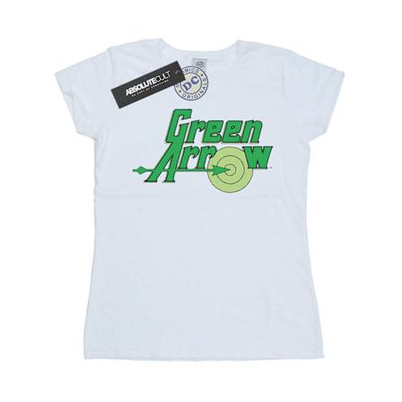 Green Arrow Dam/Kvinnor Logotyp Bomull T-shirt XXL Vit White XXL