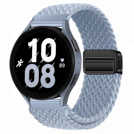 20mm 22mm Flätat Nylonarmband kompatibelt med Samsung Galaxy Watch 6 5 4 Magnetiskt Armbandsbälte Huawei Watch 4 Pro/GT3 Pro Amazfit GTR4 Band