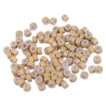 500 stk. Mini Hårforlengelsesperler Silikonforede Tilbehør for Sikker Styling