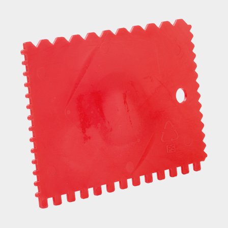 Plamuurmes, rood, 90 x 130 mm