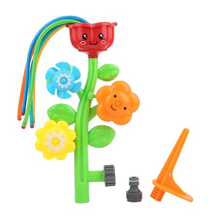 Vann Sprinkler Blomster Spray Leke Søt Tegneserie Barn Barn Rotasjon Vann Leke Blomster Spray Leke[HK]