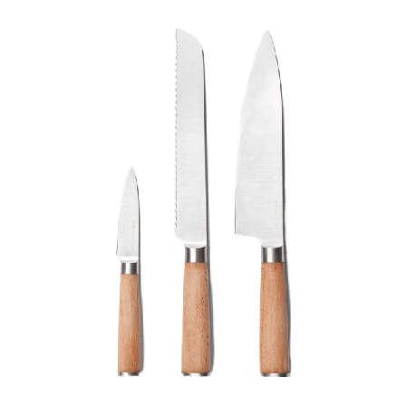 SAVORY Knivset 3 delar BLANCHE Köksredskap Beige ONESIZE