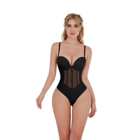 Ultra Fast Control Body Shaper för kvinnor Black 3XL