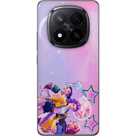 Yhteensopiva Puhelinkuori Xiaomi Redmi Note 14 Pro+ Tulevaisuuden popikoni neonvärien, diskoelementtien, tähtien ja pastellivärisen avaruustaivaan