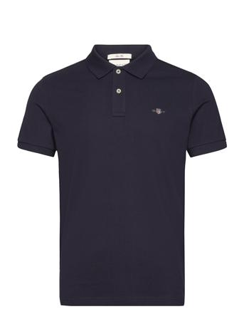 Slim Shield Ss Pique Polo GANT Navy