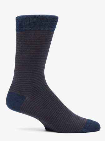 John Henric Men's Chaussettes Marine & Marron Almeria Size Onesize