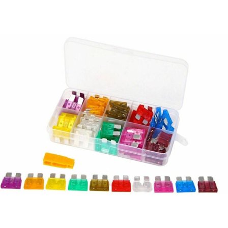 80 stk. Serie 12V 3A-40A Forskellige Sikringstrækker Kit og Standard Blade Bil