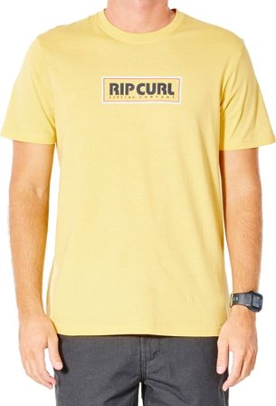 Rip Curl Men's Big Mumma Icon Tee Men short-sleeved sweaters Yellow XL