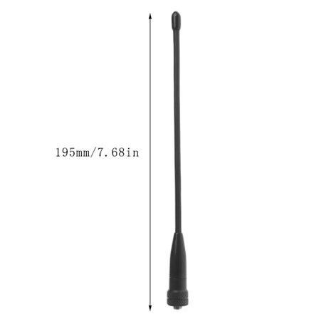 Dual Band Antenne Hun SMA-F UHF VHF til BAOFENG Radio til KENWOOD Walkie Talk