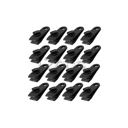 Klämmor, 12 st presenningklämmor, set med kraftiga presenningklämmor, tält snabbmarkisklämma, husvagn, trädgård, solskydd, svart