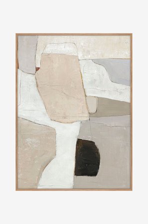 Malerifabrikken - Originalt maleri Accurate, med ramme - Beige - Bilder & skilt - 90X120 - Fra Homeroom