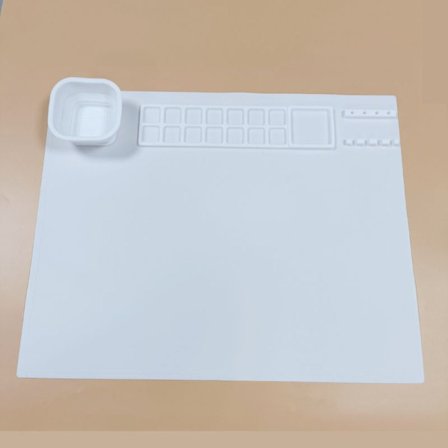 Silikoni Craft Mat Askartelumatto puhdistuskupilla VALKOINEN