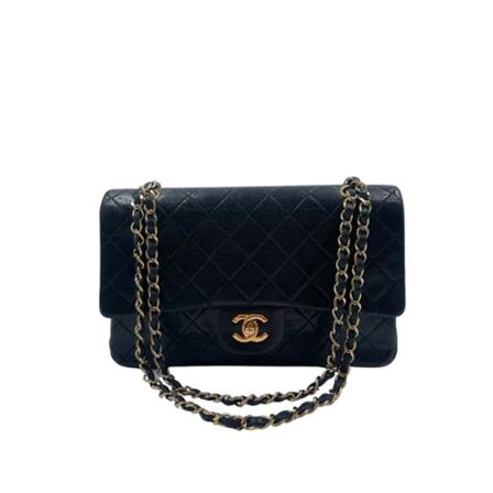 Chanel Vintage Pre-owned Leather chanel-Tass , Zwart , Dames , Maat: ONE Size Vintage Tassen