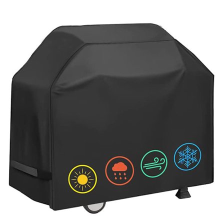 Gasgrill BBQ-dækning, 170*61*117cm Sort