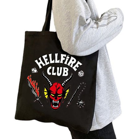 Stranger Things 4 Canvas Tote Bag Damer Daily Portable Shopping