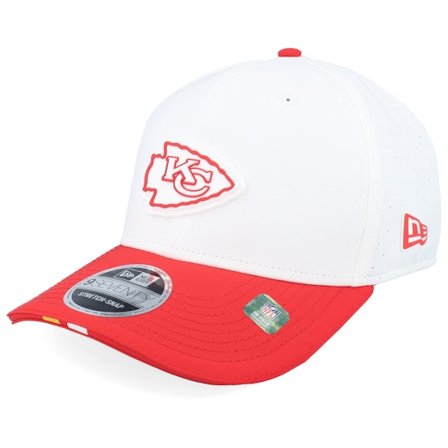 New Era - NFL White adjustable Czapka Z Daszkiem - Kansas City Chiefs NFL 25 Training 9SEVENTY White/Red Adjustable @ Hatstore