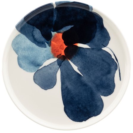 Marimekko Valssi lautanen 20 cm, white/blue/orange