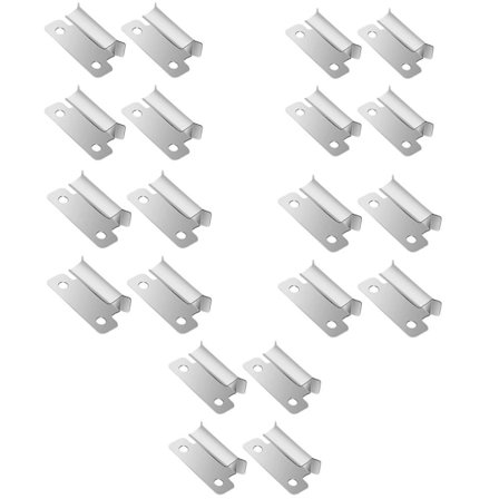 20stk Sengeklemmer Klemmer Sengeglass Sengeplattform Fastklemme for