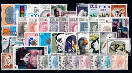 Belgien - Årgang 1972 - Postfrisk