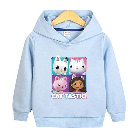 Hoodies Gabby's Dollhouse Trøje Kappa Gave Lyseblå 100cm Light Blue