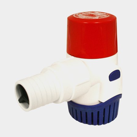 Tauchfähige elektrische Bilgenpump Rule 1100 GPH (69 Liter / Minute), 12 V, automatischer Betriebsstart, ohne Niveauschalter - Boot