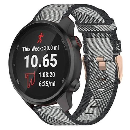 For Garmin Forerunner 245 20 mm nylon vevd klokkerem