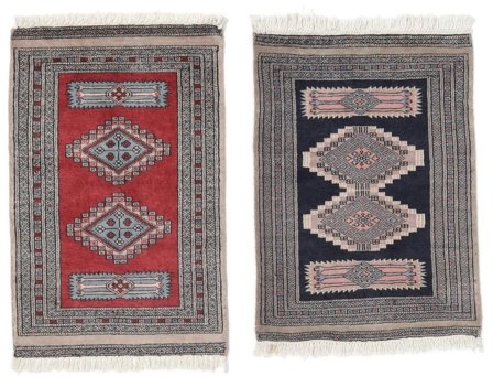 Medaillon Klein Pakistan Buchara 2Ply Teppich 63X98 Wolle